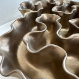 Sculpture Oyster Platter Bronze/Gold Ombre