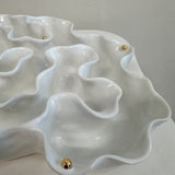 Gold Caviar Sculpture Oyster Platter Oval