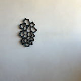 Obsidian Bloom Wall Sculpture