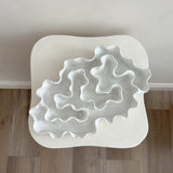 Sculpture Oyster Platter 120 White Gloss/White