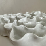 Sculpture Oyster Platter 117 White Gloss/White