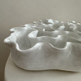 Sculpture Oyster Platter 117 White Gloss/White