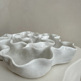 Sculpture Oyster Platter 122 White Gloss/White