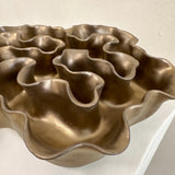 Sculpture Oyster Platter Bronze/Gold Ombre