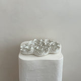Sculpture Oyster Platter 119 Sea Mist/White