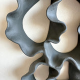 Obsidian Bloom Wall Sculpture