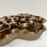 Sculpture Oyster Platter Bronze/Gold Ombre