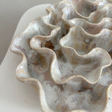 Sculpture Oyster Platter 118 Floral Reverie/White