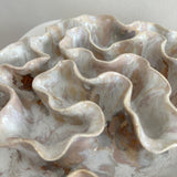 Sculpture Oyster Platter 118 Floral Reverie/White
