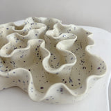 Sculpture Oyster Platter 125 Ocean Mineral/White