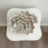 Sculpture Oyster Platter 118 Floral Reverie/White