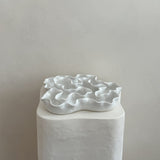 Sculpture Oyster Platter 122 White Gloss/White