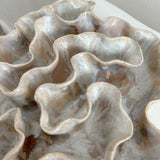 Sculpture Oyster Platter 118 Floral Reverie/White