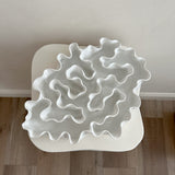 Sculpture Oyster Platter 117 White Gloss/White