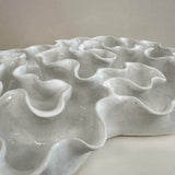 Sculpture Oyster Platter White Gloss Oval