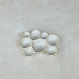 Barnacle Platter Pearl Matte White/White