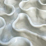 Sculpture #69 Textured White Sculpture Oyster Platter