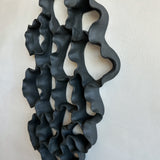 Obsidian Bloom Wall Sculpture