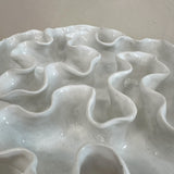 Sculpture Oyster Platter White Gloss Round