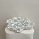 Sculpture Oyster Platter White Gloss Round