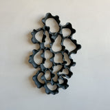 Obsidian Bloom Wall Sculpture