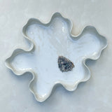 Sculpture #70 Pure White Sculpture Oyster Platter