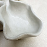 Sculpture Oyster Platter White Gloss/White