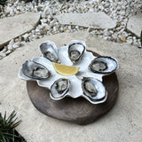 Elevated Harbour Oyster Platter Gloss White Dozen