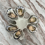 Harbour Oyster Platter Mint Seafoam Speckle Half-Dozen