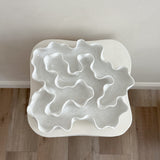 Sculpture Oyster Platter 122 White Gloss/White