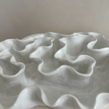 Sculpture Oyster Platter 120 White Gloss/White