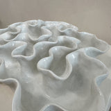 Sculpture Oyster Platter White Gloss Round