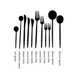 Eleven Piece Matte Gold Cutlery Set
